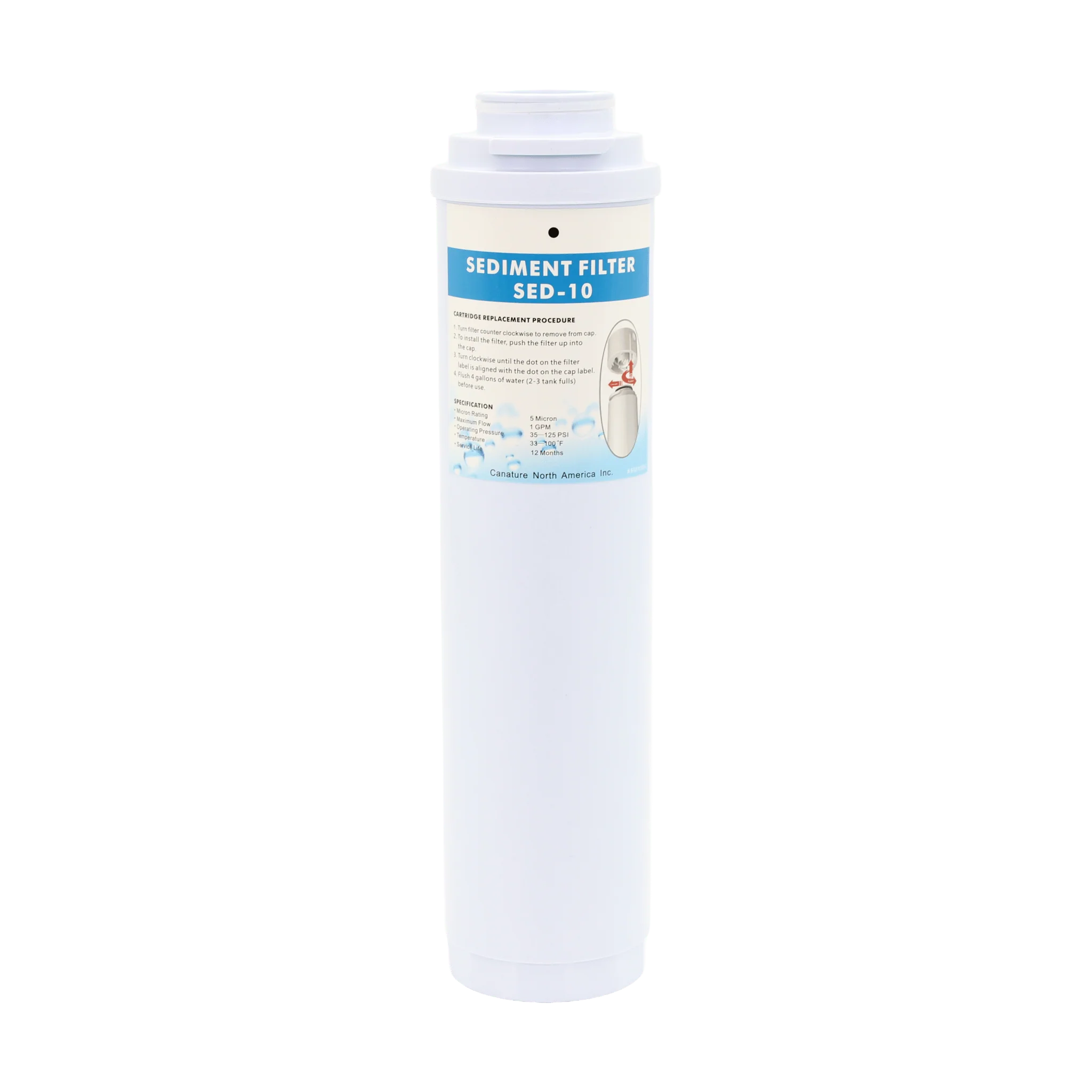 Aqua Flo 65010086 SED-10 Blue RO Sediment Filter 5 Micron 65010086 - ESP Water