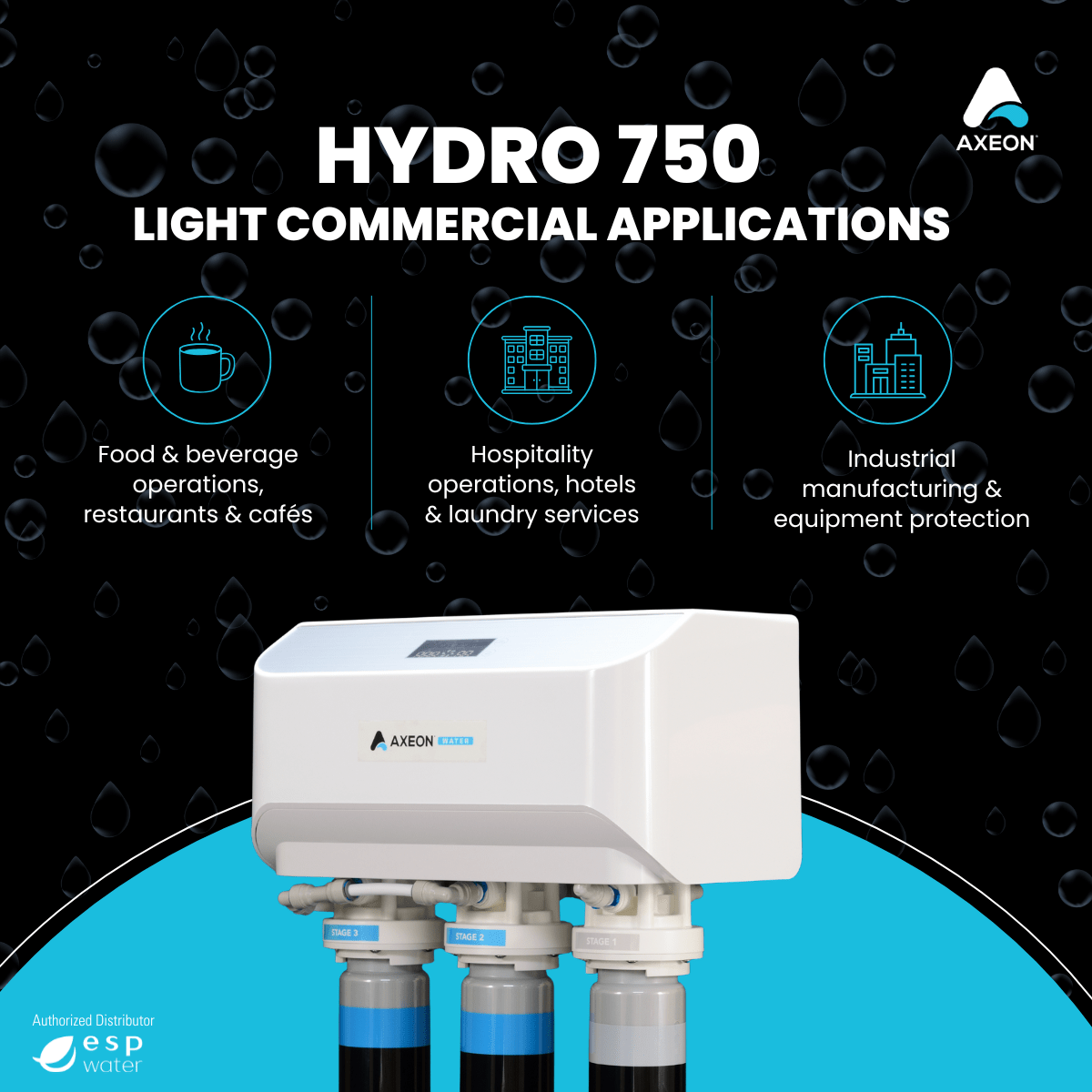 AXEON HYDRO 750 Reverse Osmosis System 750 GPD 212261 - ESP Water