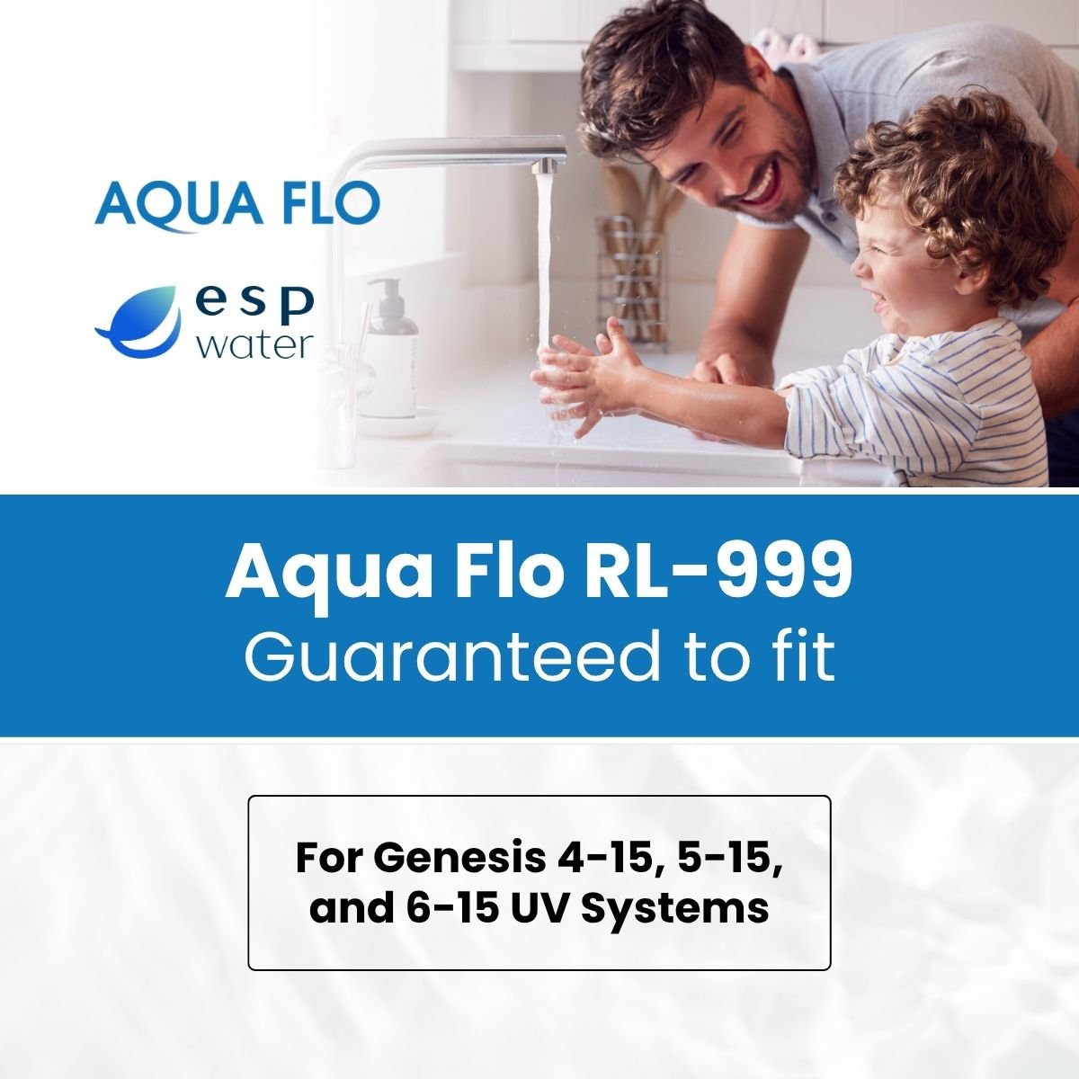 Aqua Flo RL - 999 UV Lamp 40040017 with Key, Fits Genesis GEN 4 - 15, 5 - 15, 6 - 15 40040017 - ESP Water