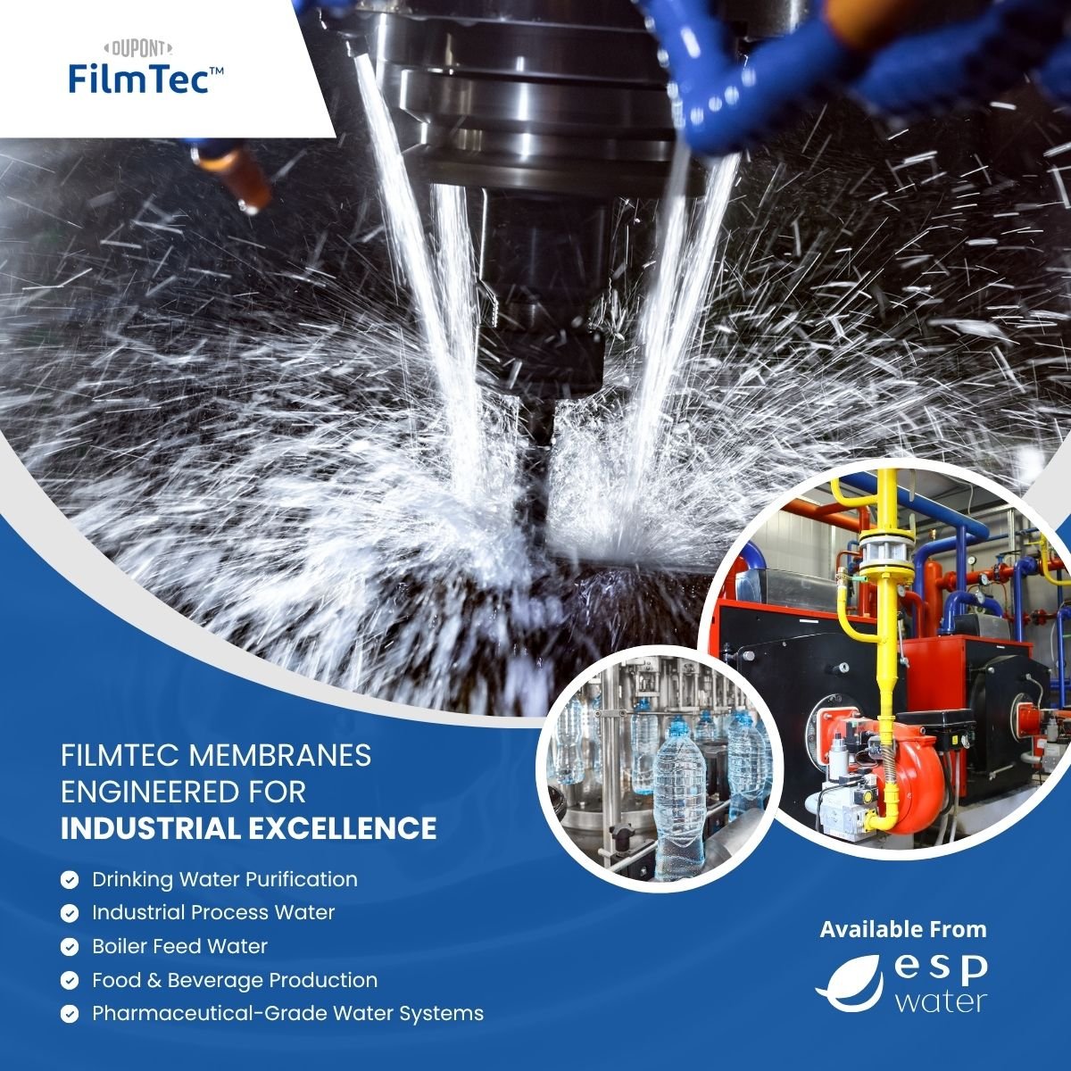 FilmTec BW30XHR PRO - 400/34i RO Membrane Brackish 11500 GPD 8"x40" BW30XHR-PRO-400/34i - ESP Water