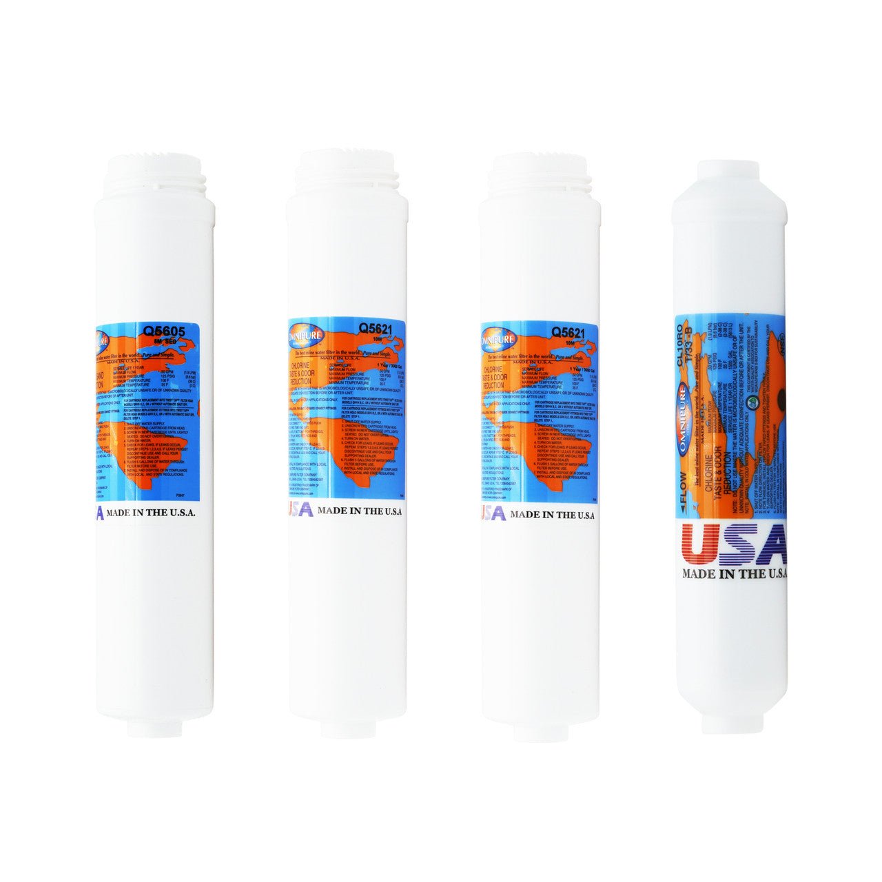 Vertex WaterMachine EasyPur compatible reverse osmosis replacement filter kit without membrane