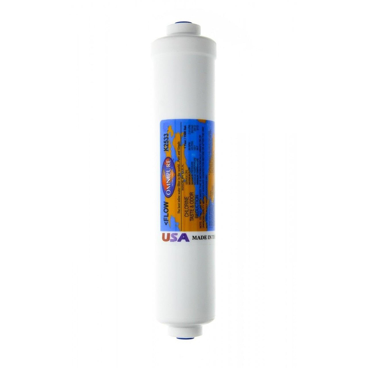 Omnipure K2533 inline GAC T33 carbon filter, 2 x 10 inch