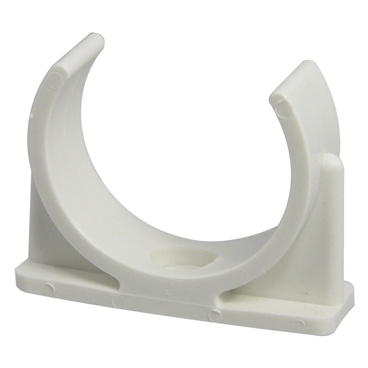 PPC204W white 2-inch single filter clip with mounting base for inline water filters