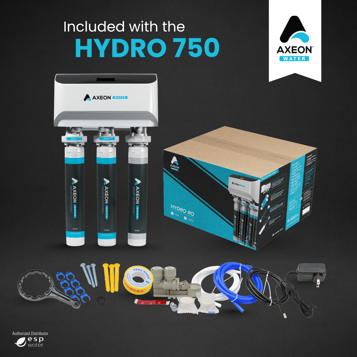 AXEON HYDRO 750 Reverse Osmosis System 750 GPD 212261 - ESP Water