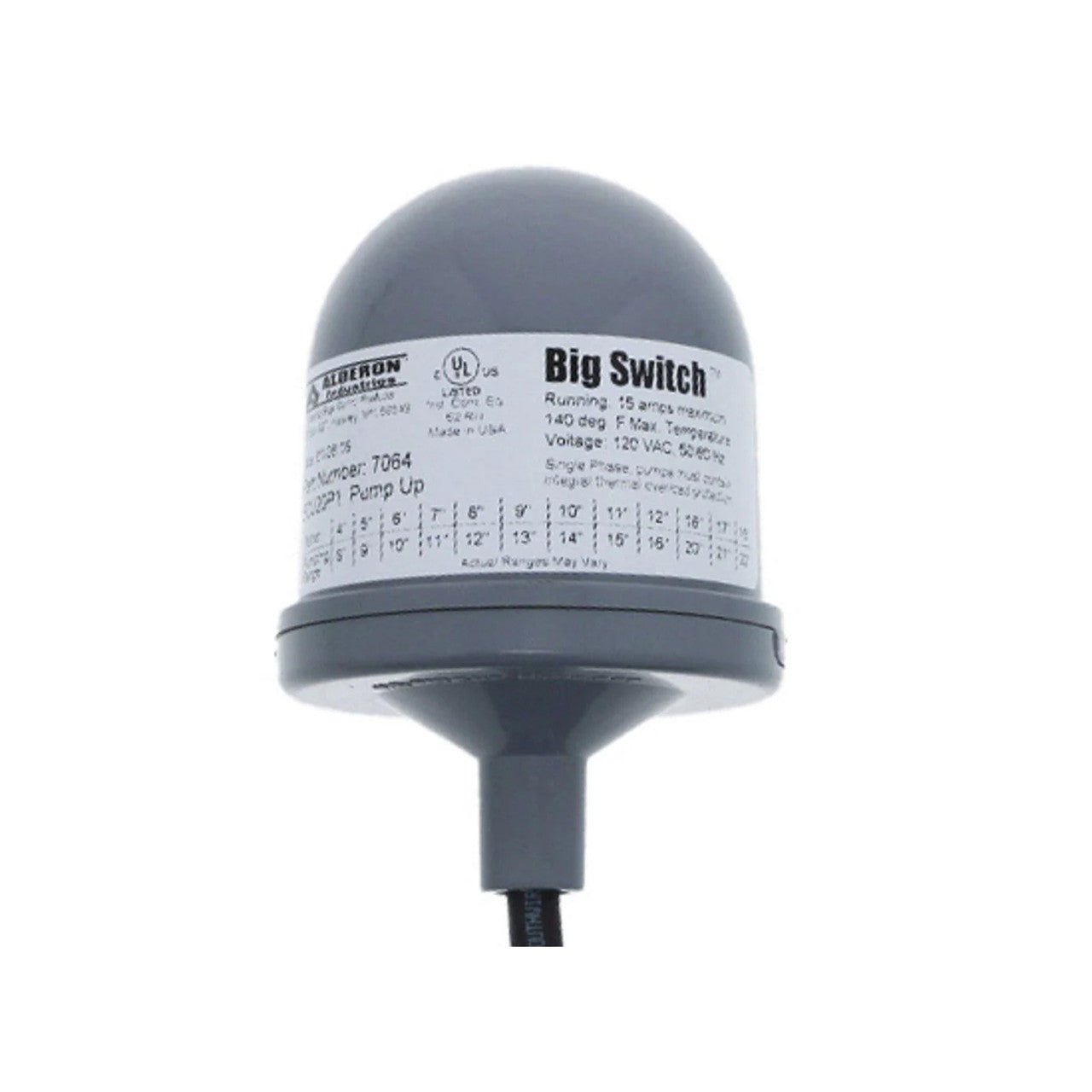 AXEON 200919 Float Switch 20 Foot With Cord 220V 200919 - ESP Water