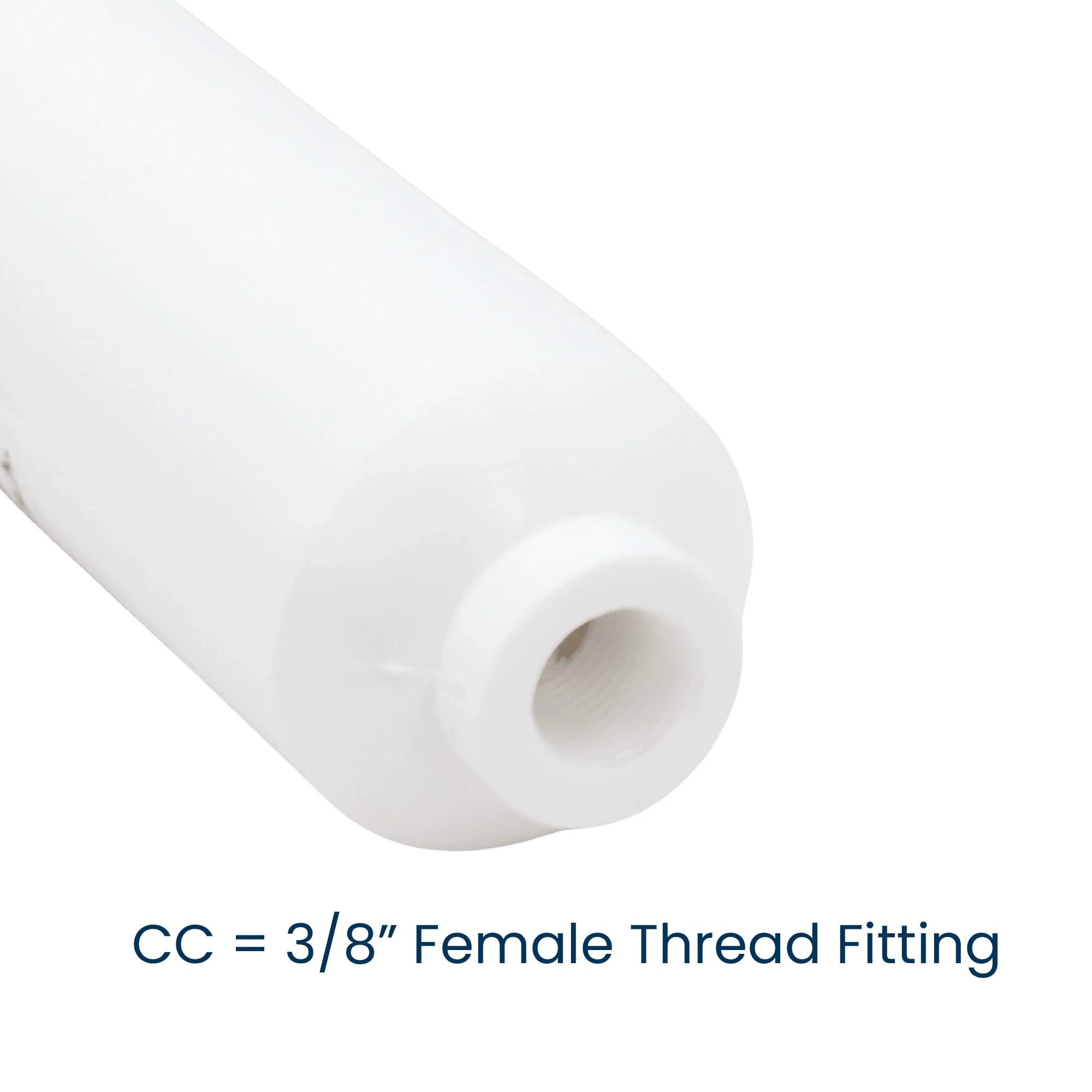 Omnipure K2533-CC inline GAC carbon filter with 3/8-inch female thread fittings
