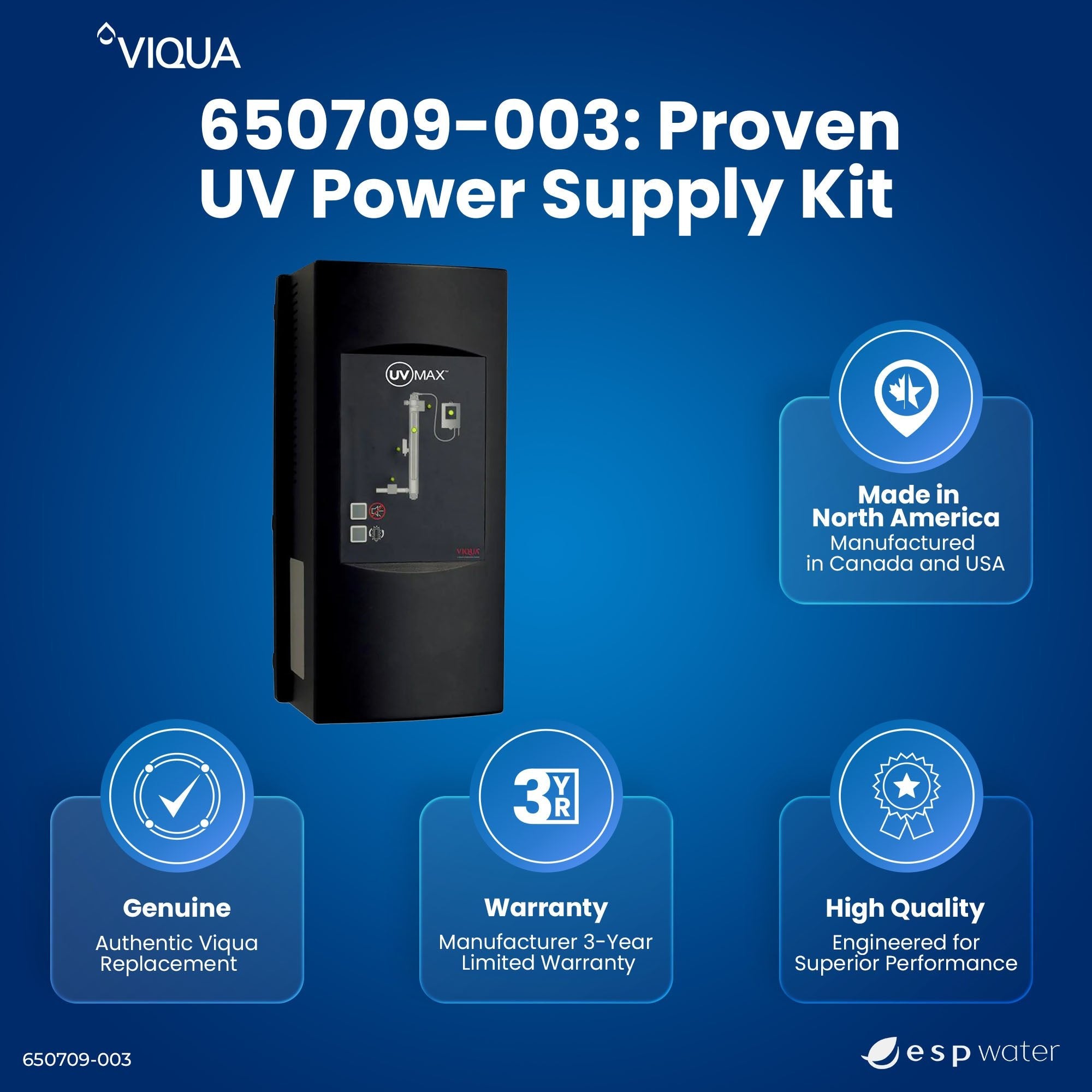 Genuine VIQUA 650709-003 PRO10 UV controller with three-year warranty