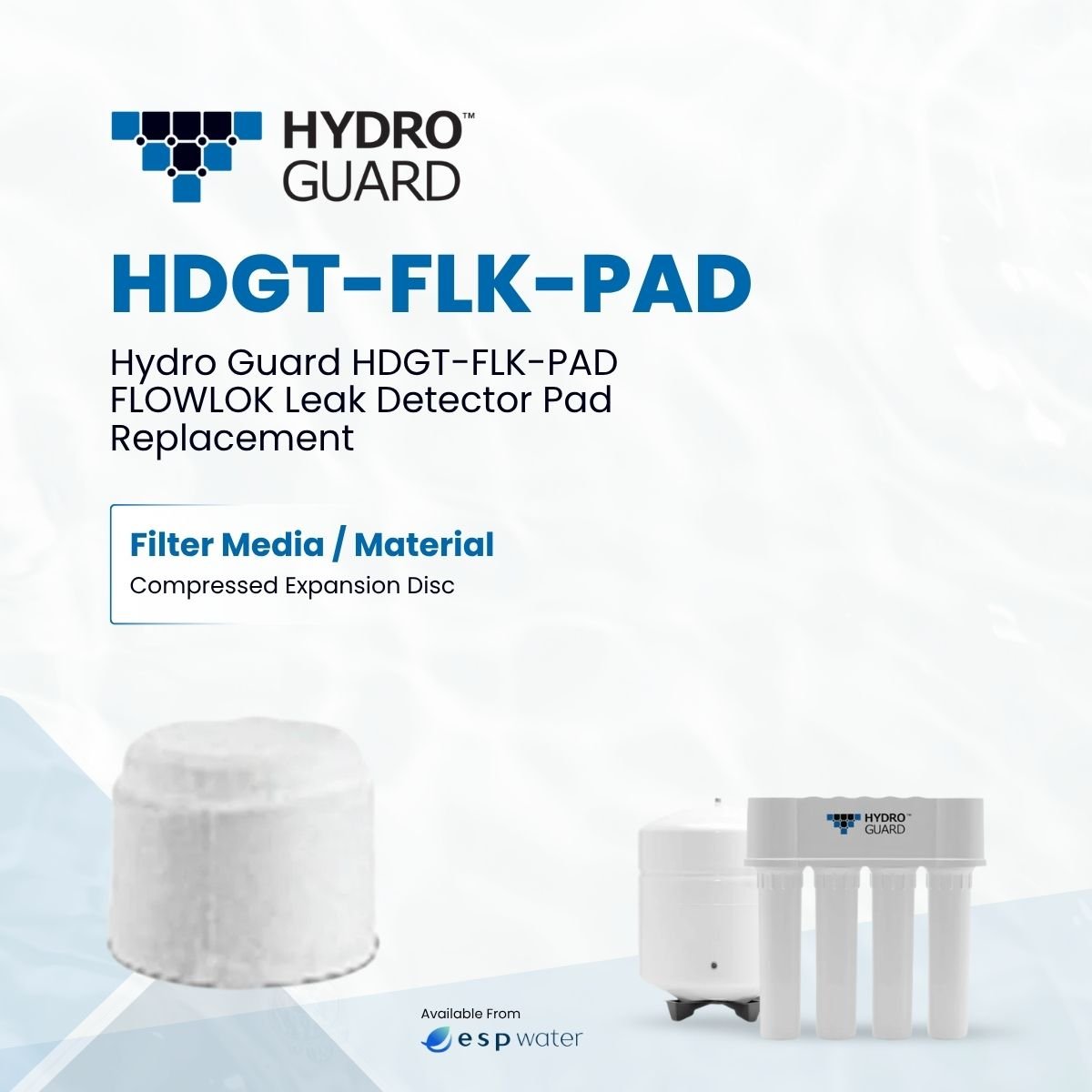 Hydro Guard HDGT-FLK-PAD FLOWLOK replacement pad specifications