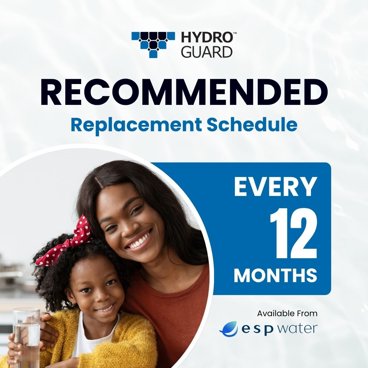 Hydro Guard HDGT-45 replacement schedule for prefilters and postfilter with membrane sold separately
