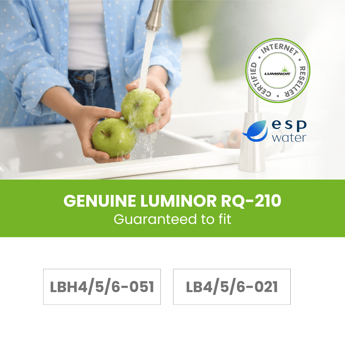 Luminor RQ - 210 Replacement UV Quartz Sleeve for LB4/5/6 - 021, LBH4/5/6 - 051 RQ-210 - ESP Water