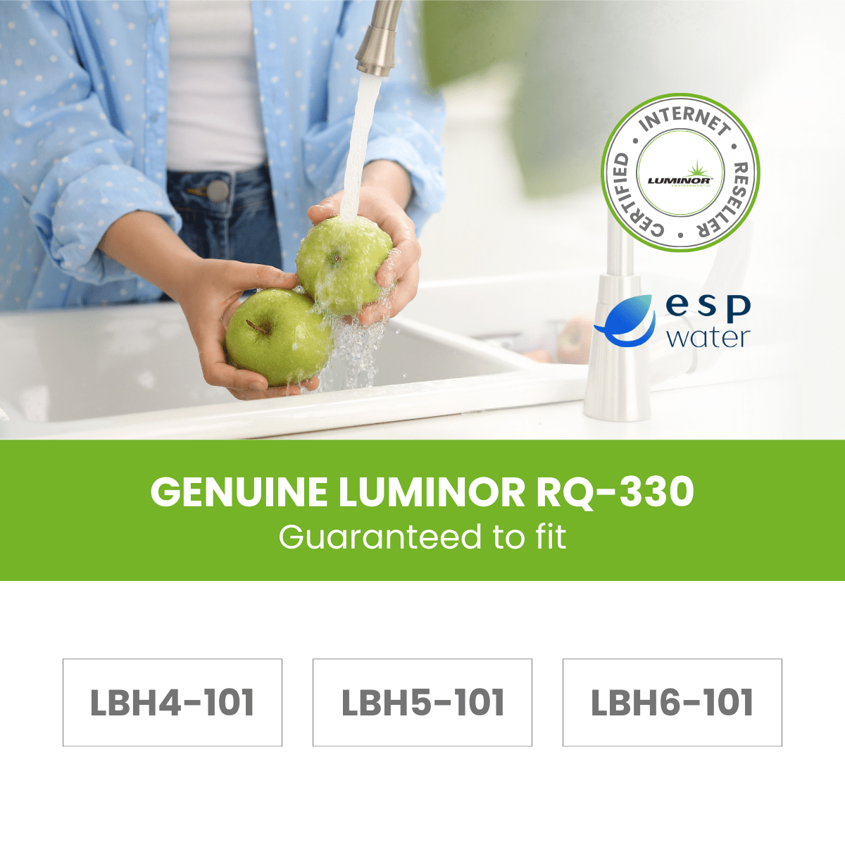 LUMINOR RQ-330 compatibility for LBH4-101, LBH5-101, LBH6-101 and Aquasana AQ-UV-10C