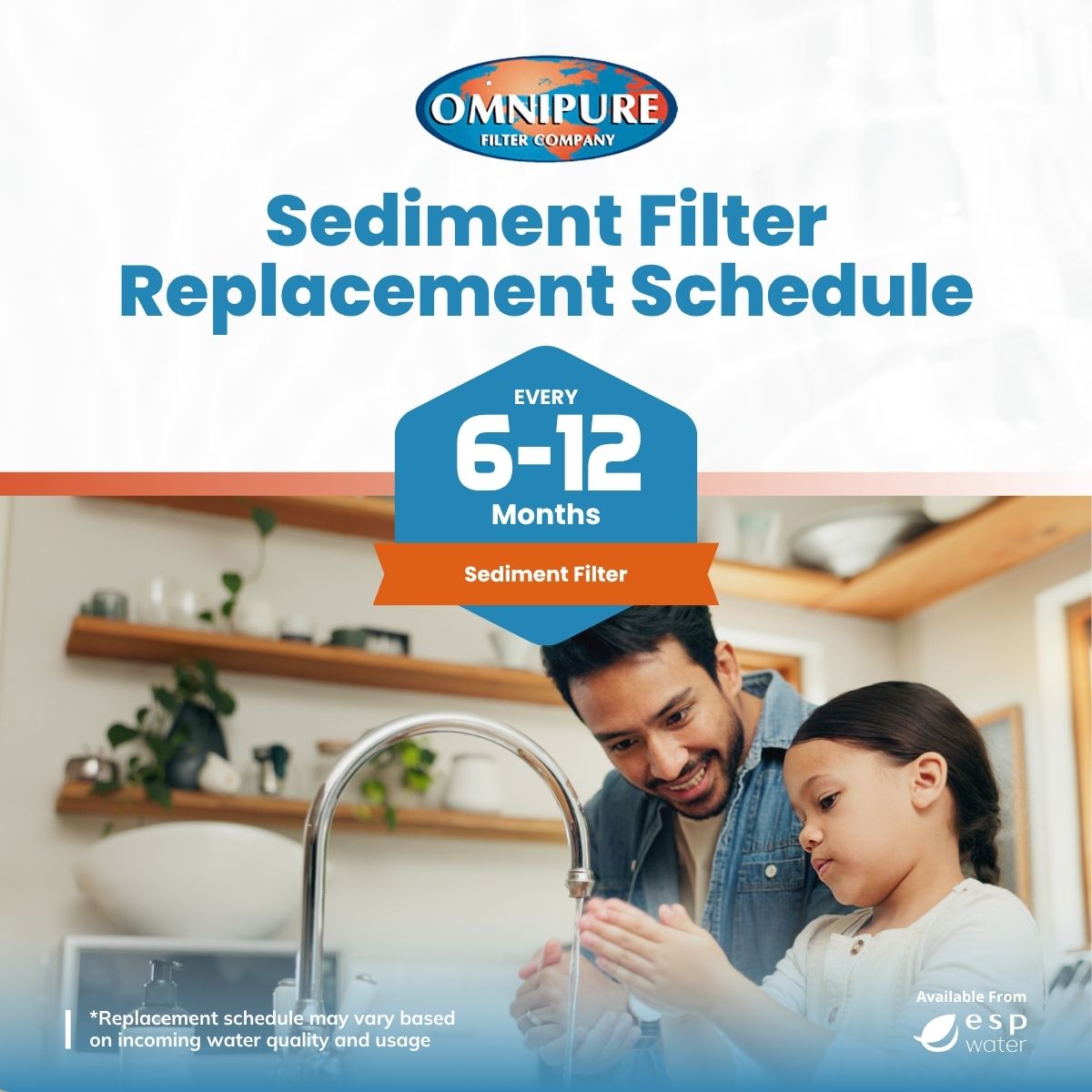 Omnipure sediment filter replacement schedule for maintaining filtration performance