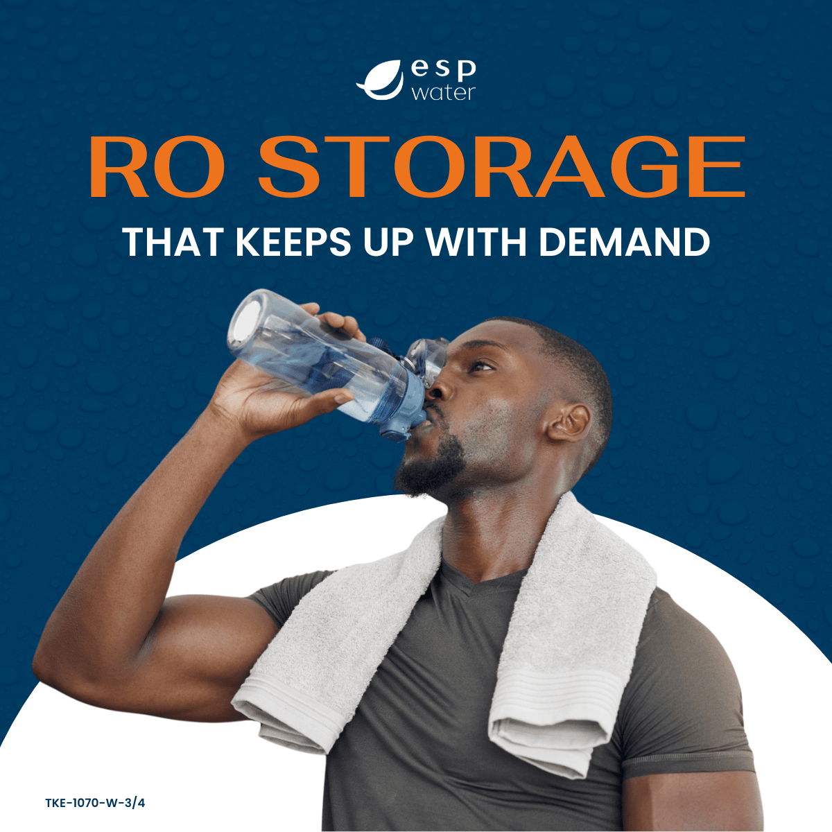 RO - 1070 - 3/4 RO Water Storage Pressure Tank 14 Gal TKE-1070-W-3/4 - ESP Water