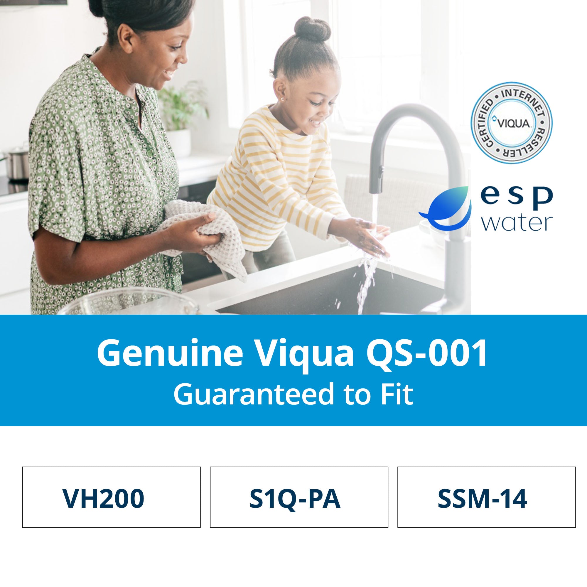 VIQUA QS-001 quartz sleeve compatibility for VH200, S1Q-PA and SSM-14 UV systems