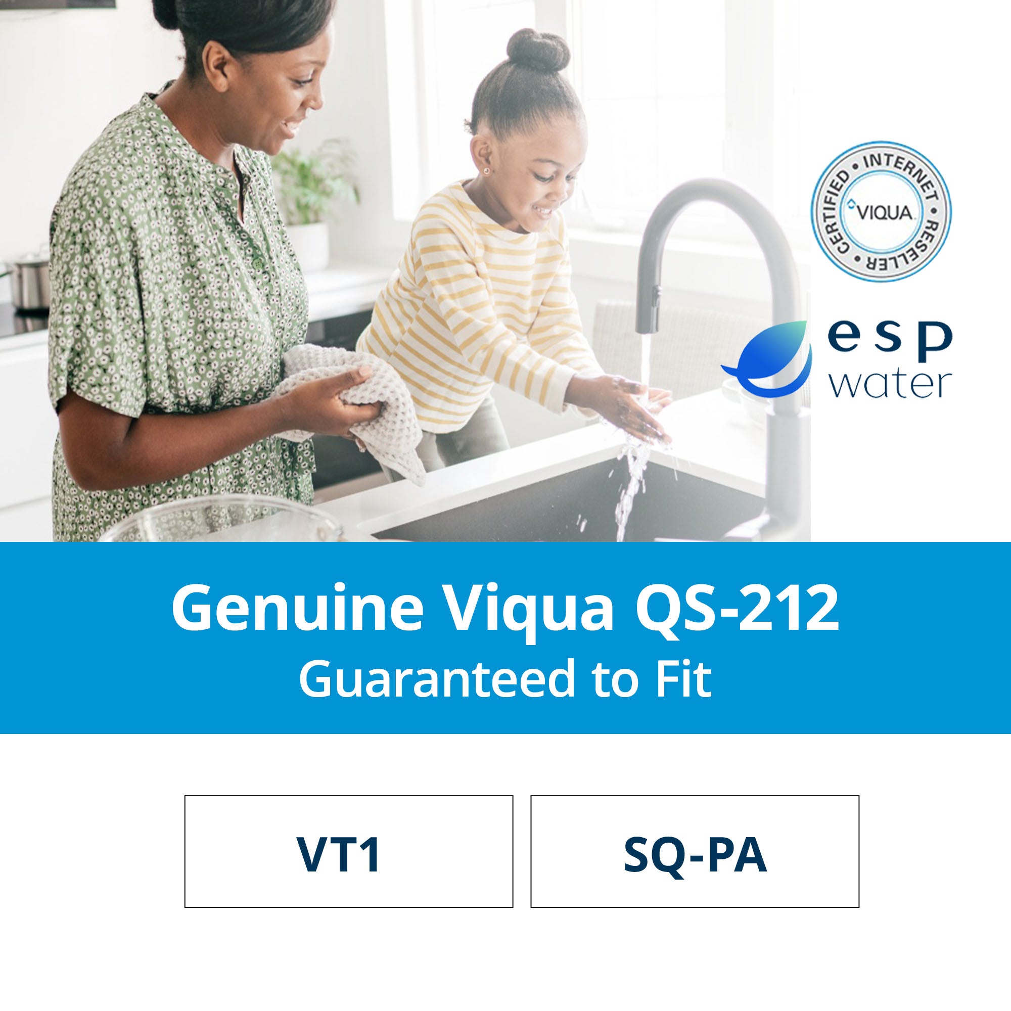 VIQUA QS-212 quartz sleeve compatibility for VT1 and SQ-PA ultraviolet water treatment systems