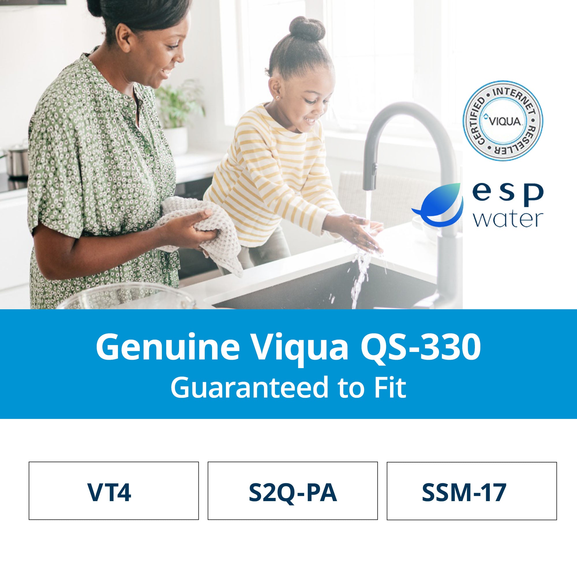 VIQUA QS-330 quartz sleeve compatibility for VT4, S2Q-PA and SSM-17 UV systems