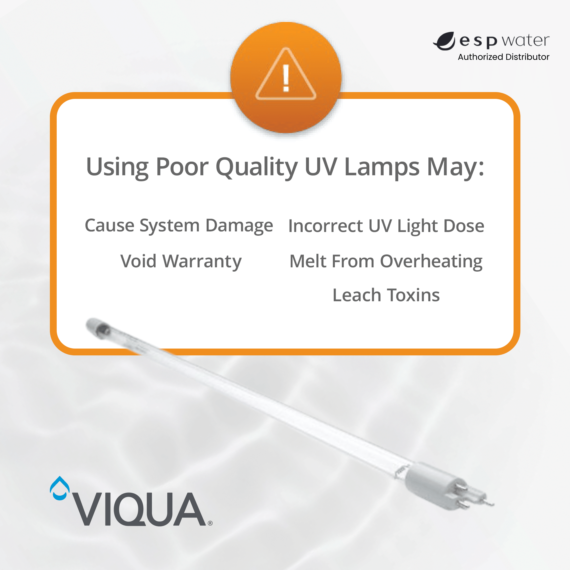 How to identify genuine VIQUA S410RL-HO UV lamps and avoid poor-quality aftermarket replacements