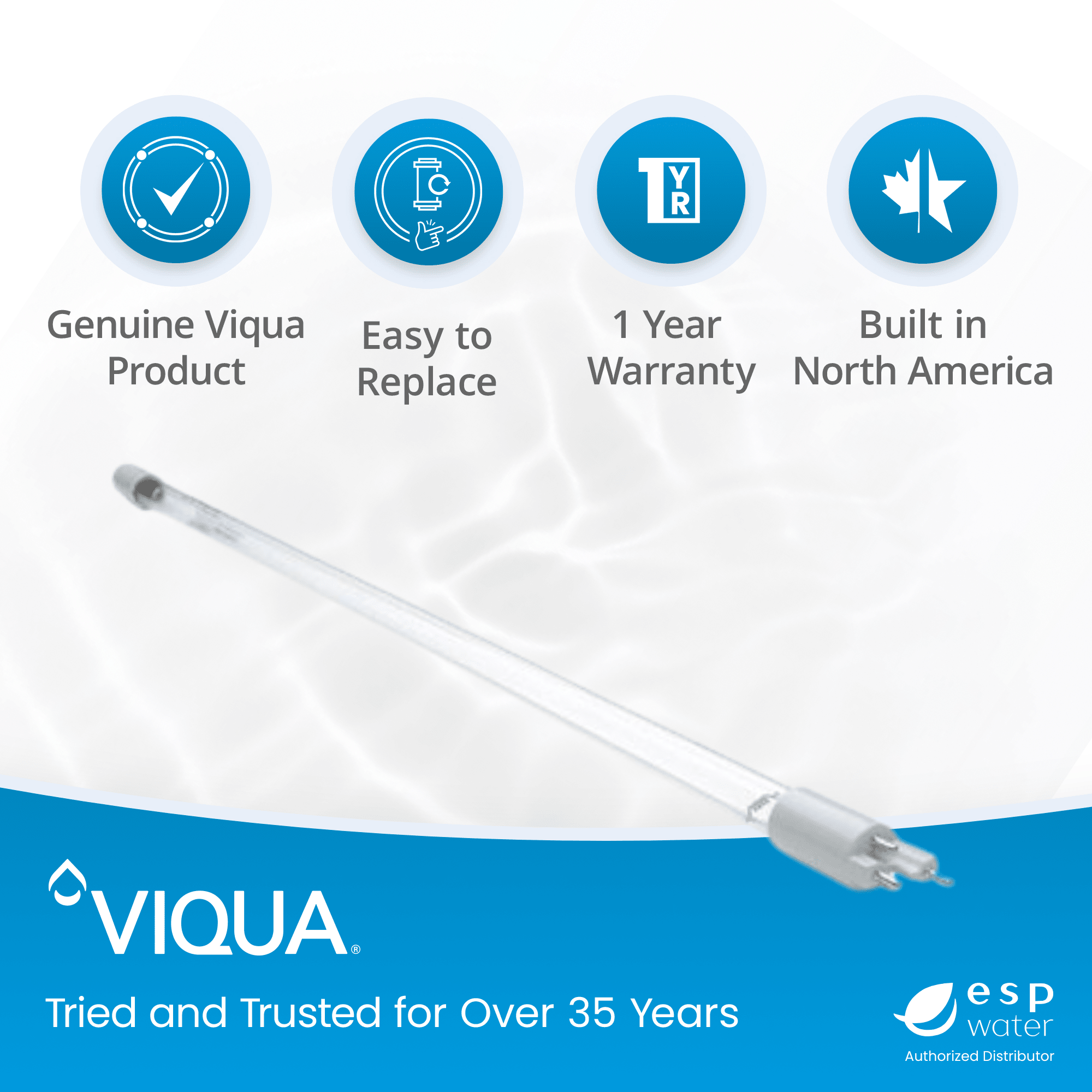 VIQUA S410RL-HO UV lamp benefits for maintaining compatible VIQUA high-output UV systems