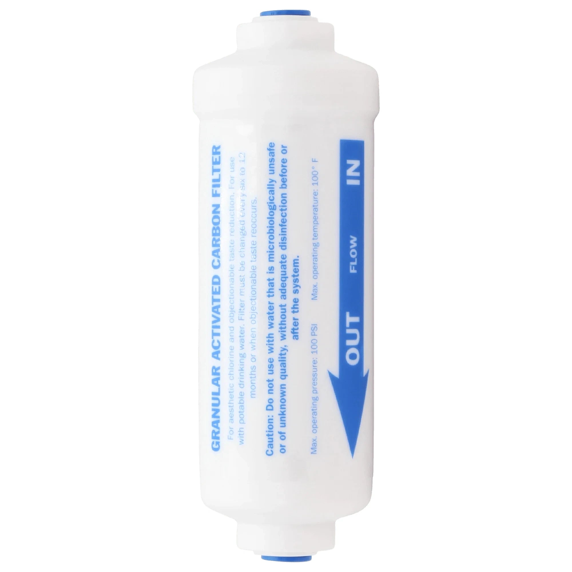 Microline S7206W - JG Inline Carbon Filter GAC 2" x 6" S7206W-JG - ESP Water