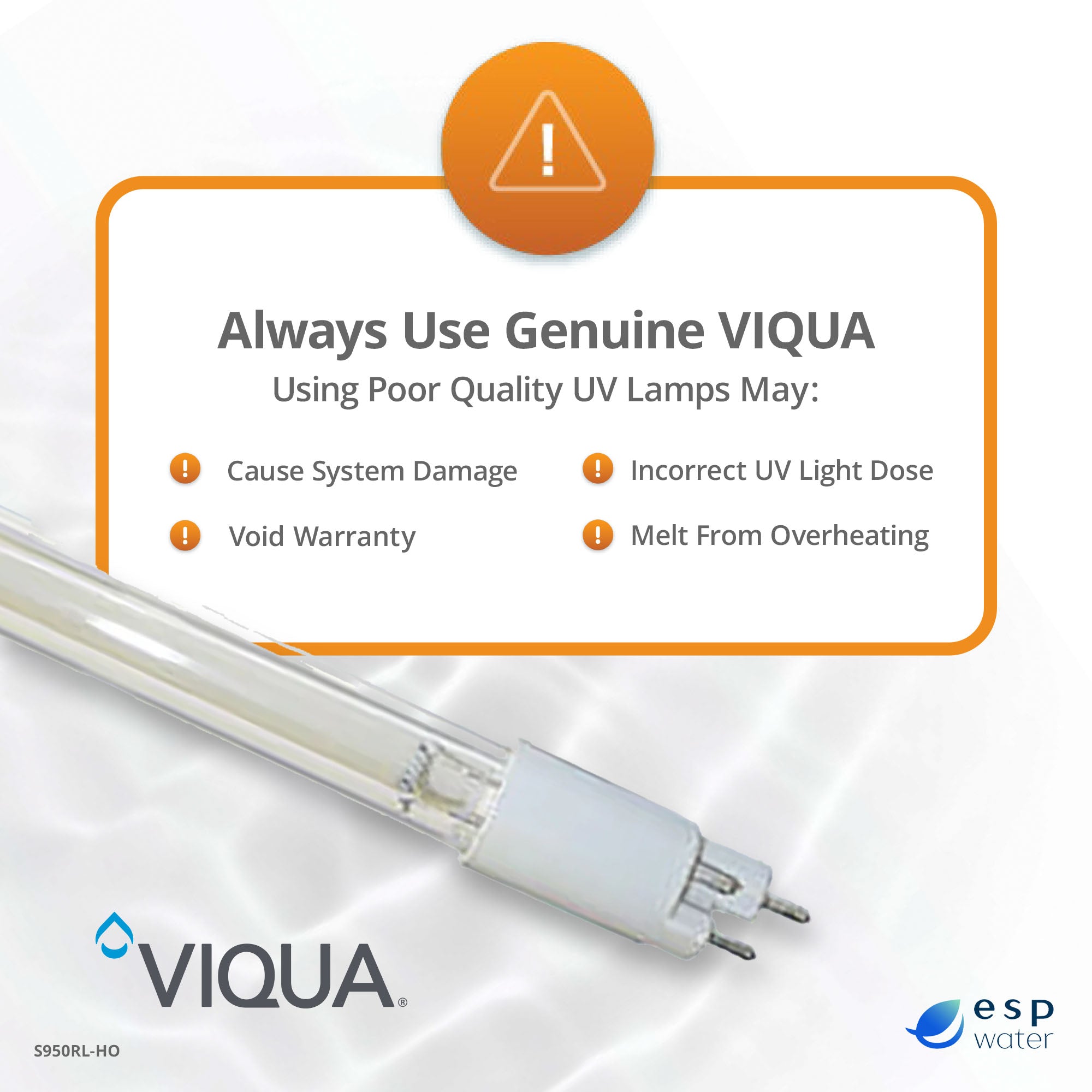 Why non-OEM UV lamps can affect VIQUA system performance and certification