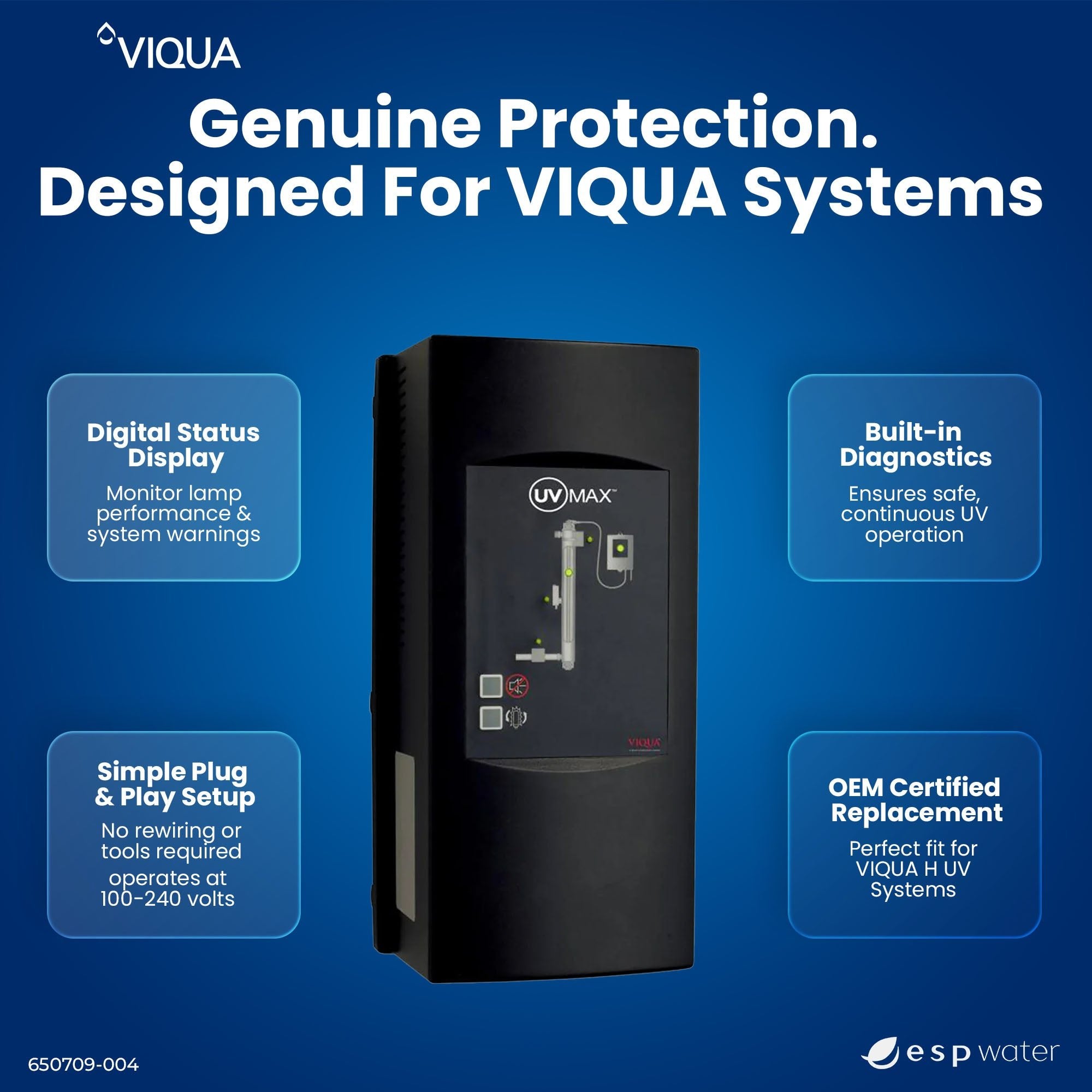 VIQUA 650709 - 004 UV Controller Kit for H System 100 - 240V 650709-004 - ESP Water