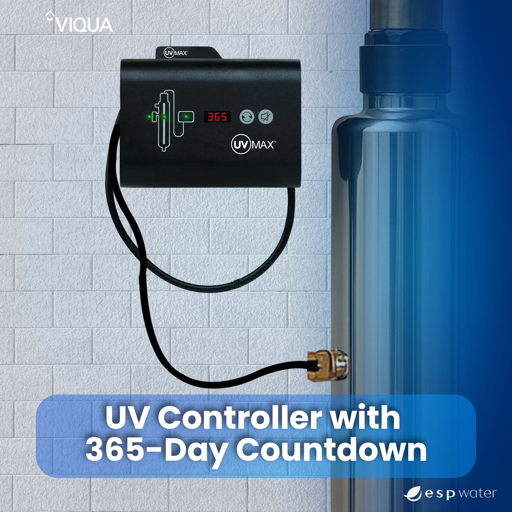 VIQUA 650716-007 UV controller with 365-day lamp-life countdown