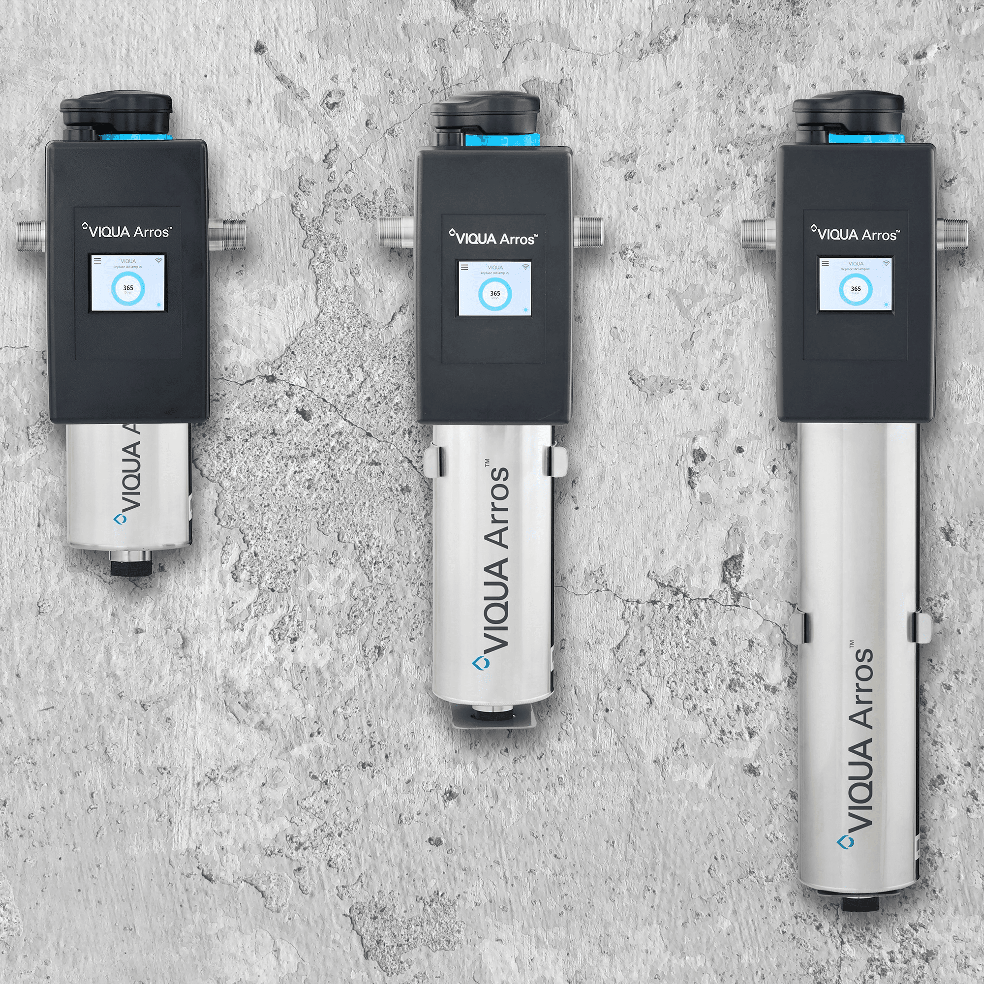 VIQUA Arros UV system family with compact chamber and integrated controller design
