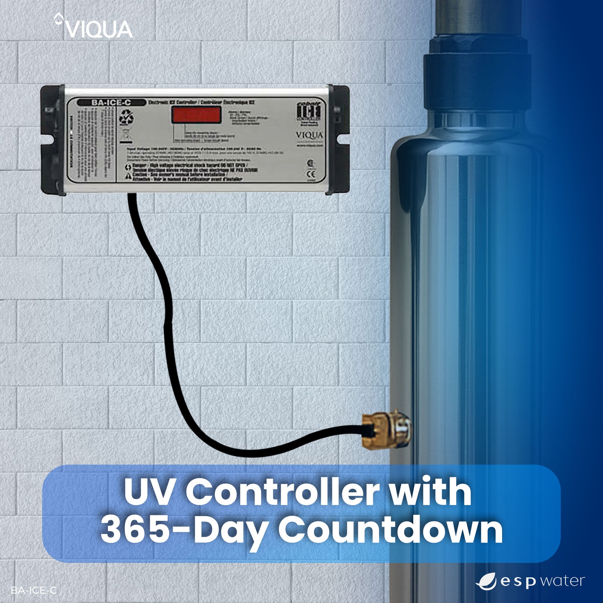 VIQUA BA-ICE-C replacement controller installation guidance for compatible UV systems