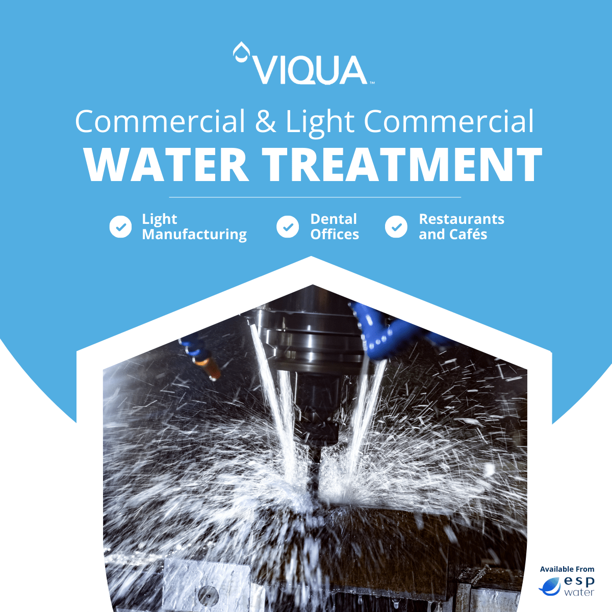 VIQUA PRO24 - 186 UV Sterilizer USEPA 4 - Log Validated 24 GPM 660086 - R 660086-R - ESP Water