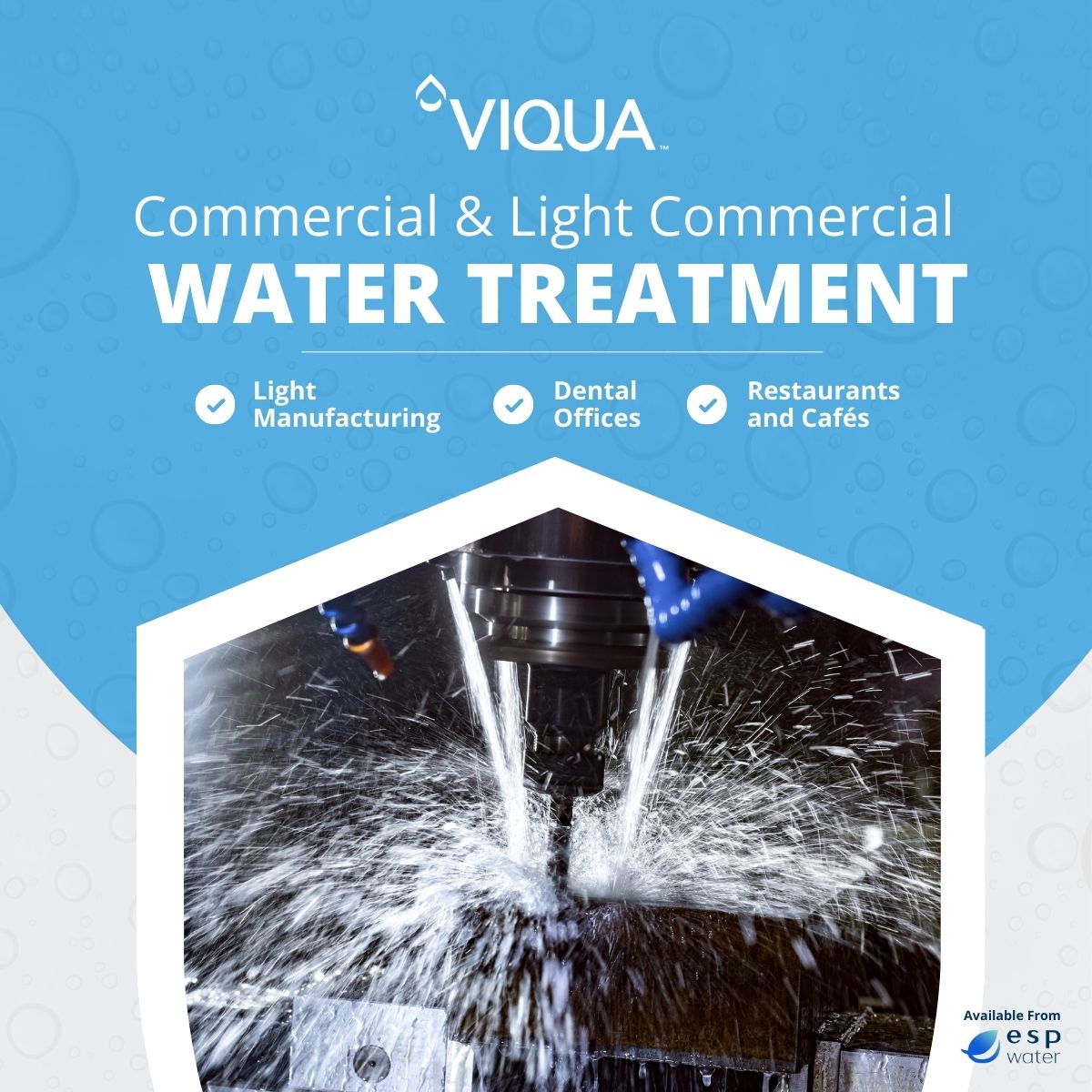 VIQUA VP950M applications for high-flow residential and light commercial UV water treatment