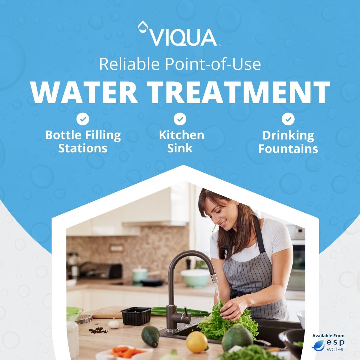 VIQUA VT1 applications for point-of-use drinking water UV treatment
