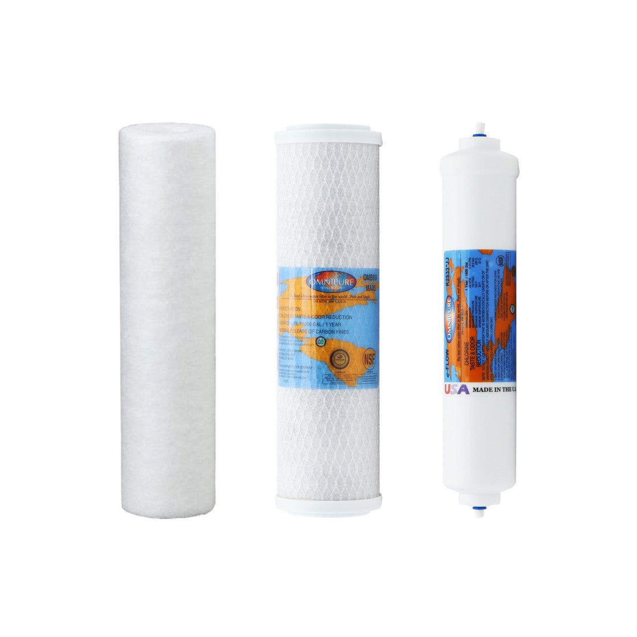 PureValue 4EZ50 compatible reverse osmosis replacement filter kit without membrane