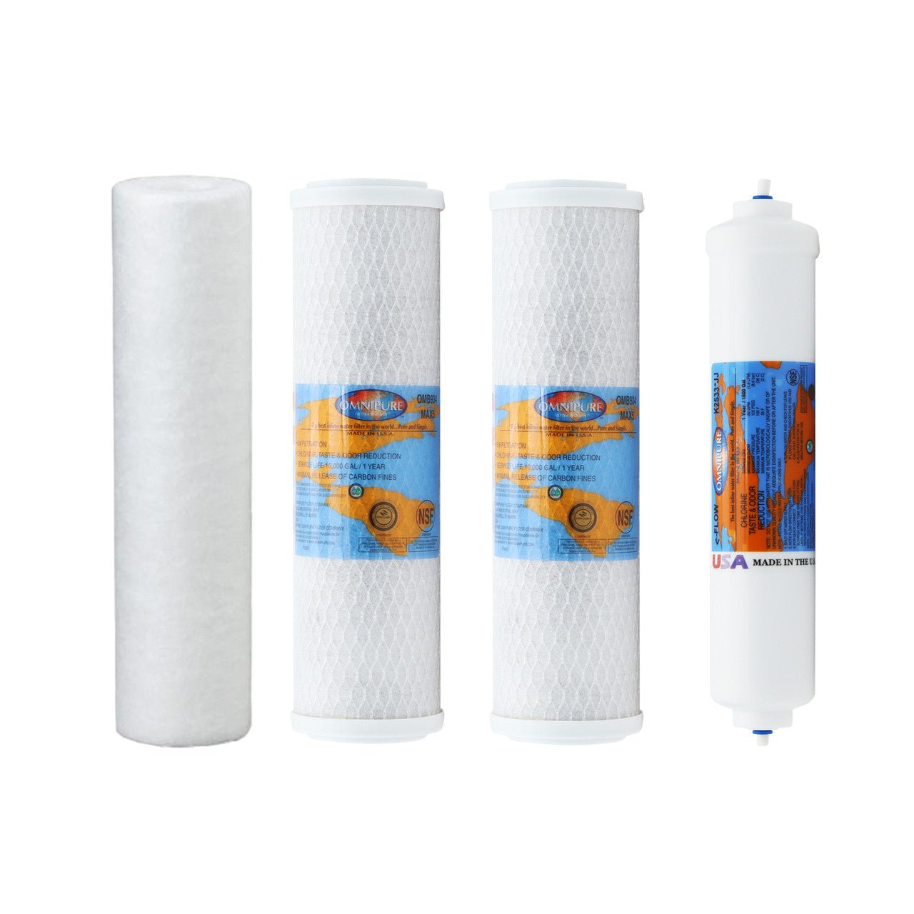 PureValue 5EZ50 compatible reverse osmosis replacement filter kit without membrane