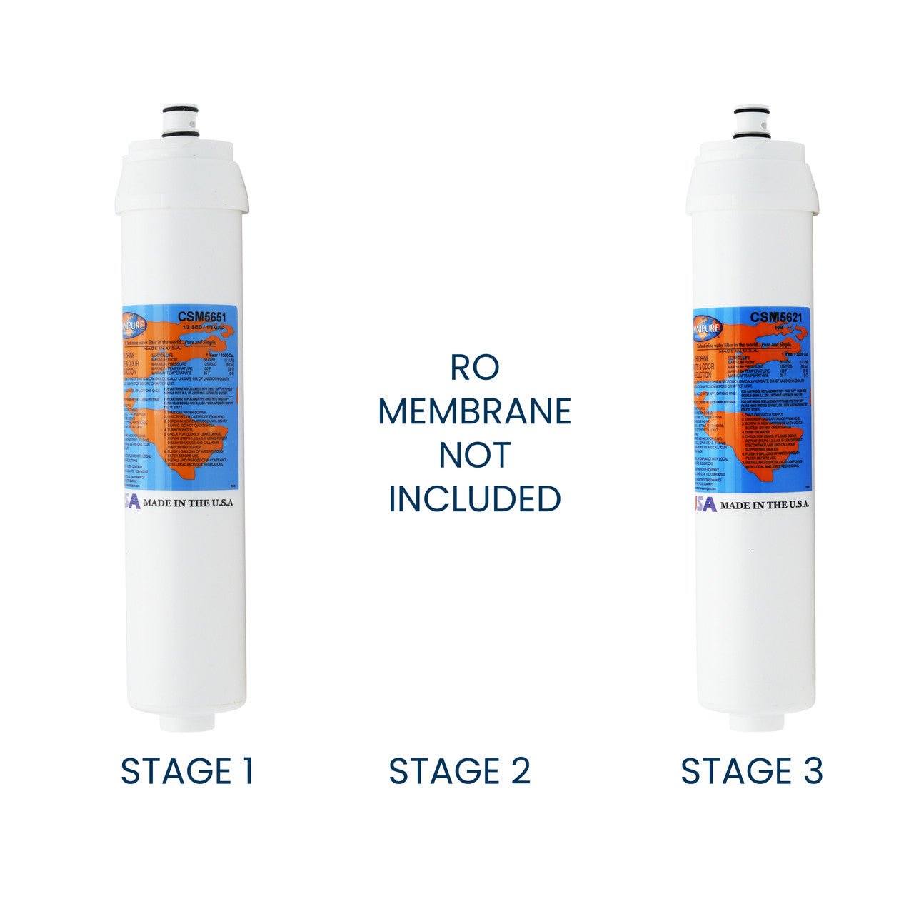 SQC3 and Ionics GI1/GI2 compatible filter set with CSM5651 and CSM5621, membrane sold separately