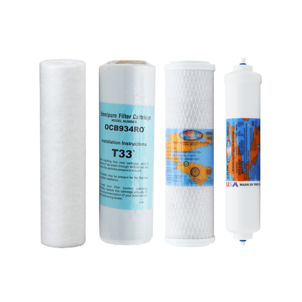 iSpring RO100 compatible reverse osmosis replacement filter kit without membrane