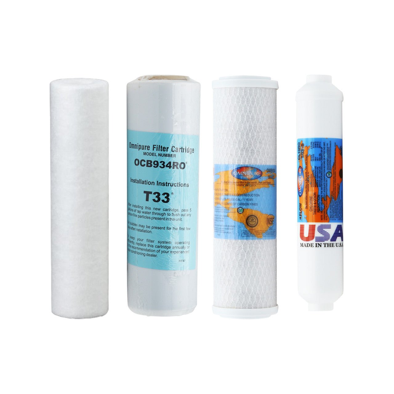 Proline compatible reverse osmosis replacement filter kit without membrane