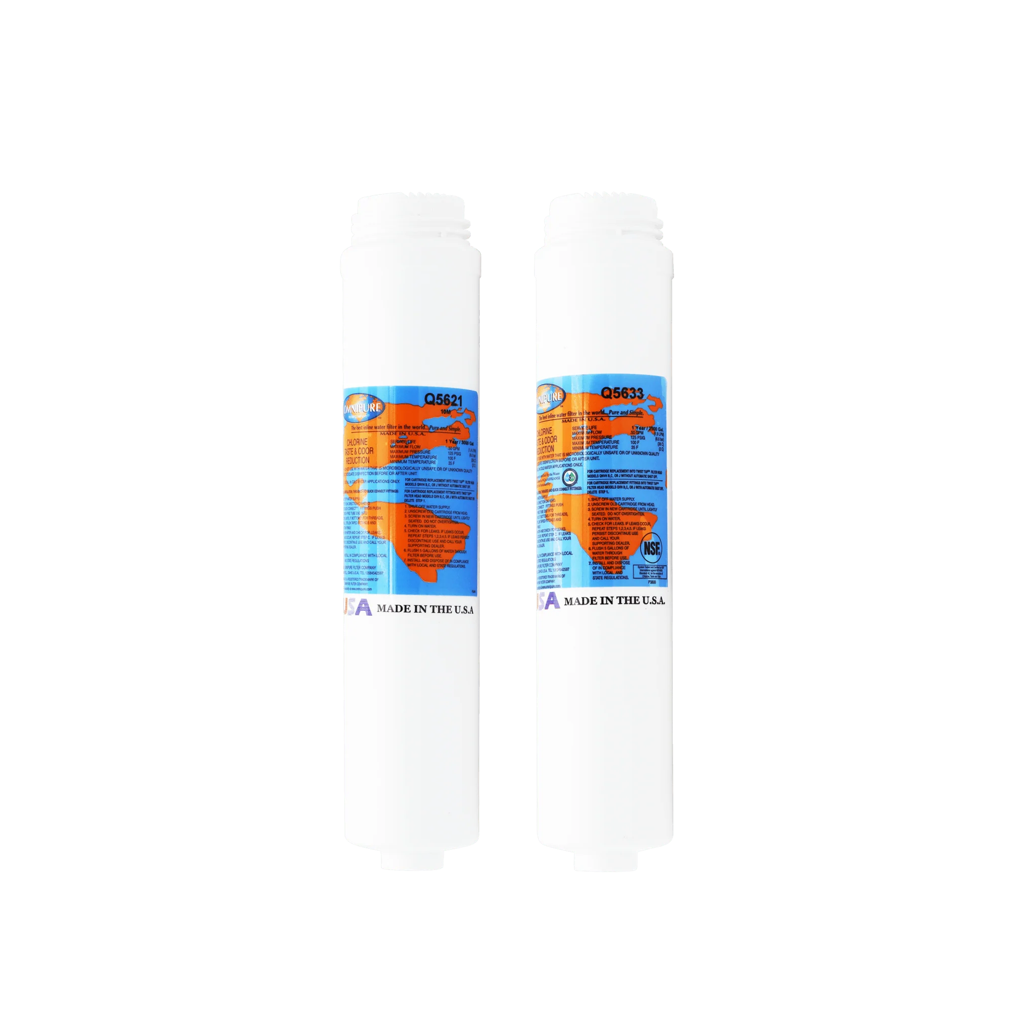 PuROTwist 4000 RO Replacement Filter Kit - Membrane Sold Separately YS-PURO4T50 - ESP Water