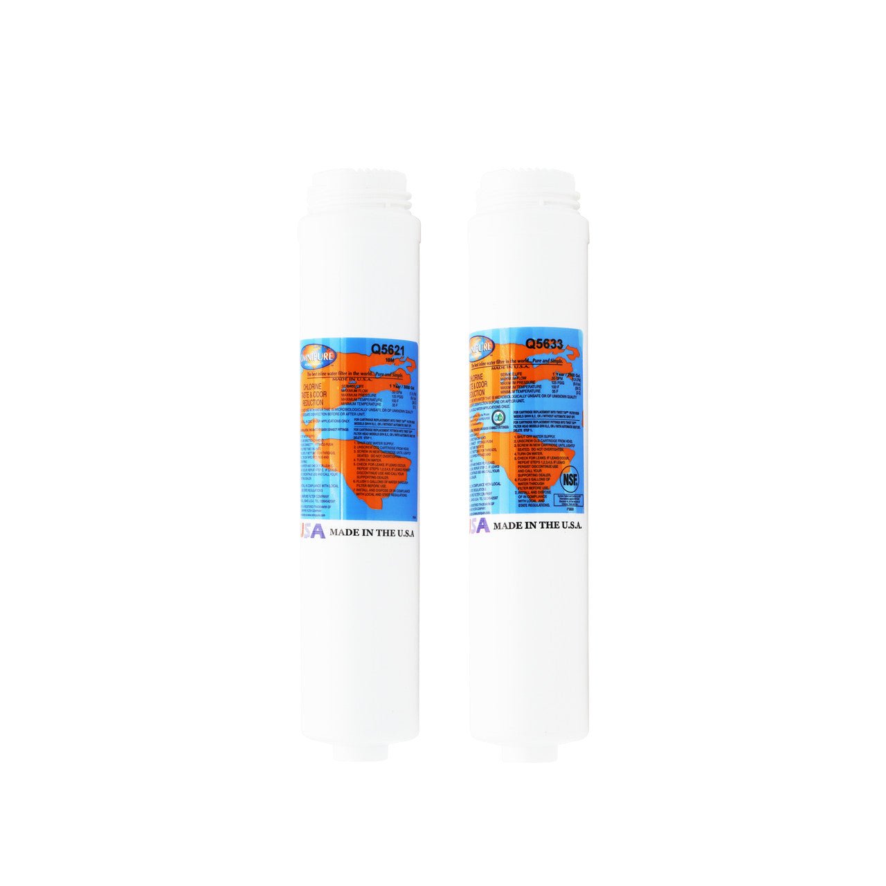 PuROTwist 3000 compatible replacement filter kit without reverse osmosis membrane
