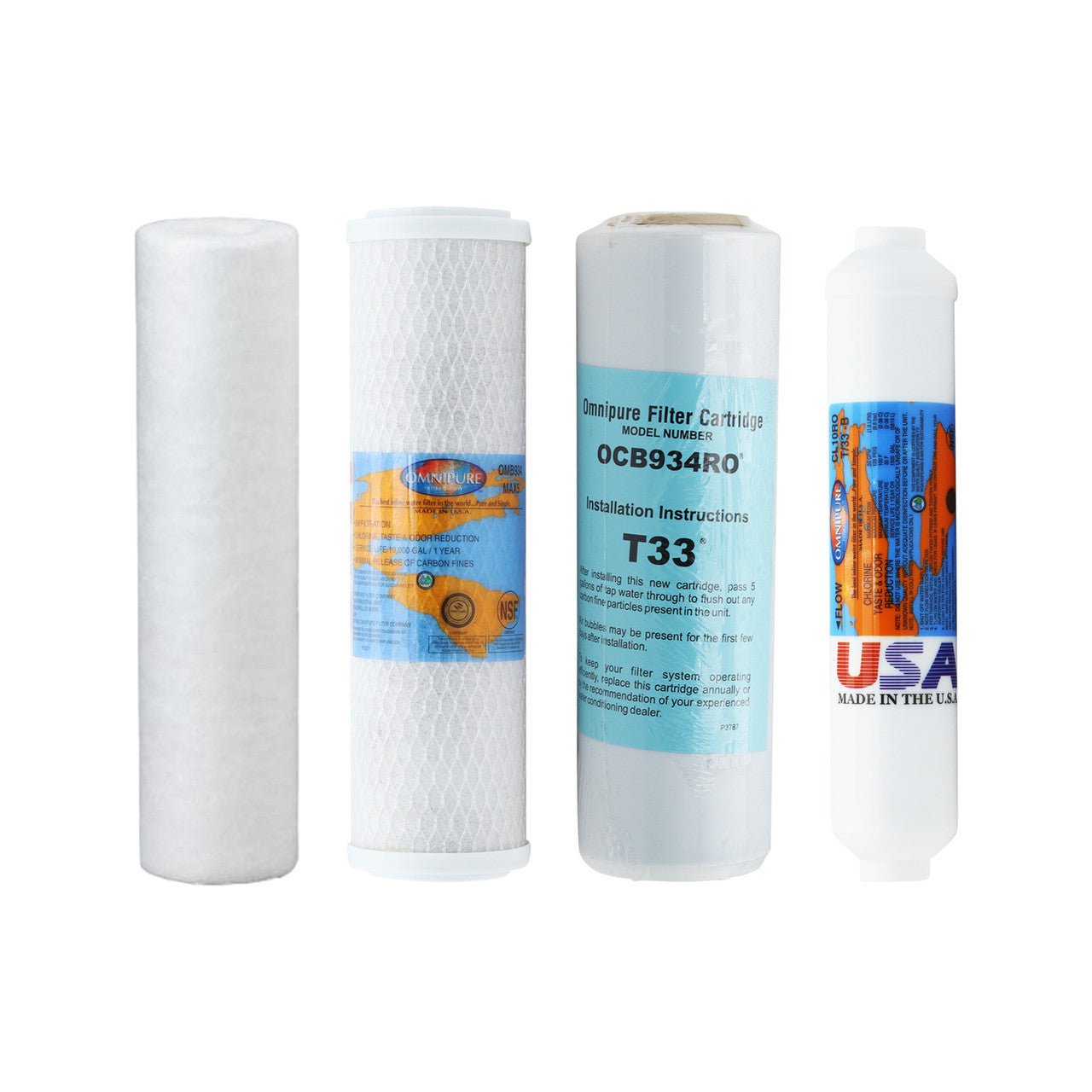 TGI GTS-550 compatible RO replacement filter kit without membrane