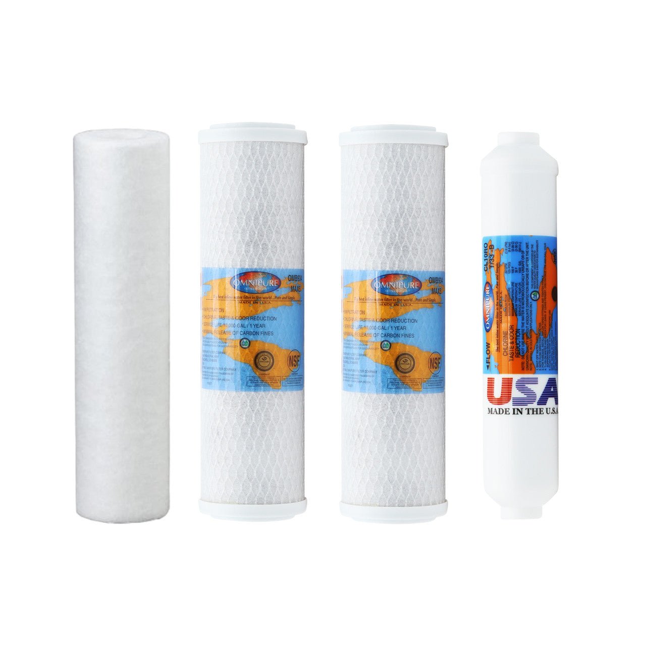 Ultima VII compatible YS-ULTIMAVII replacement filter kit with sediment and carbon filters, RO membrane sold separately