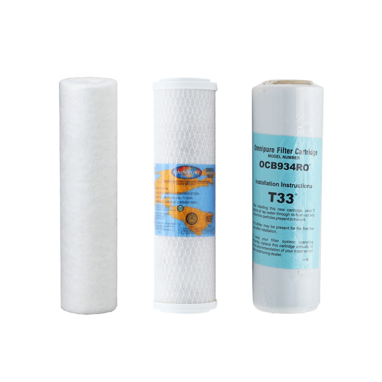 Vertex PureWater Machine 3C-4.0 compatible RO replacement filter kit without membrane
