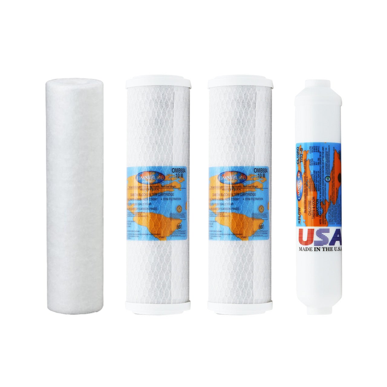 Vertex PT - 4.0/5 RO Filter Kit - Membrane Sold Separately YS-VERPT40-5 - ESP Water