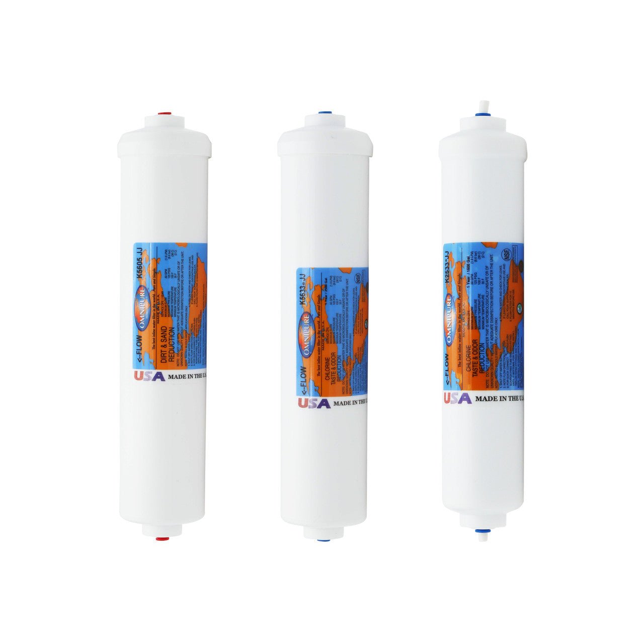 Vertex PWC-3500 compatible replacement filter kit without reverse osmosis membrane