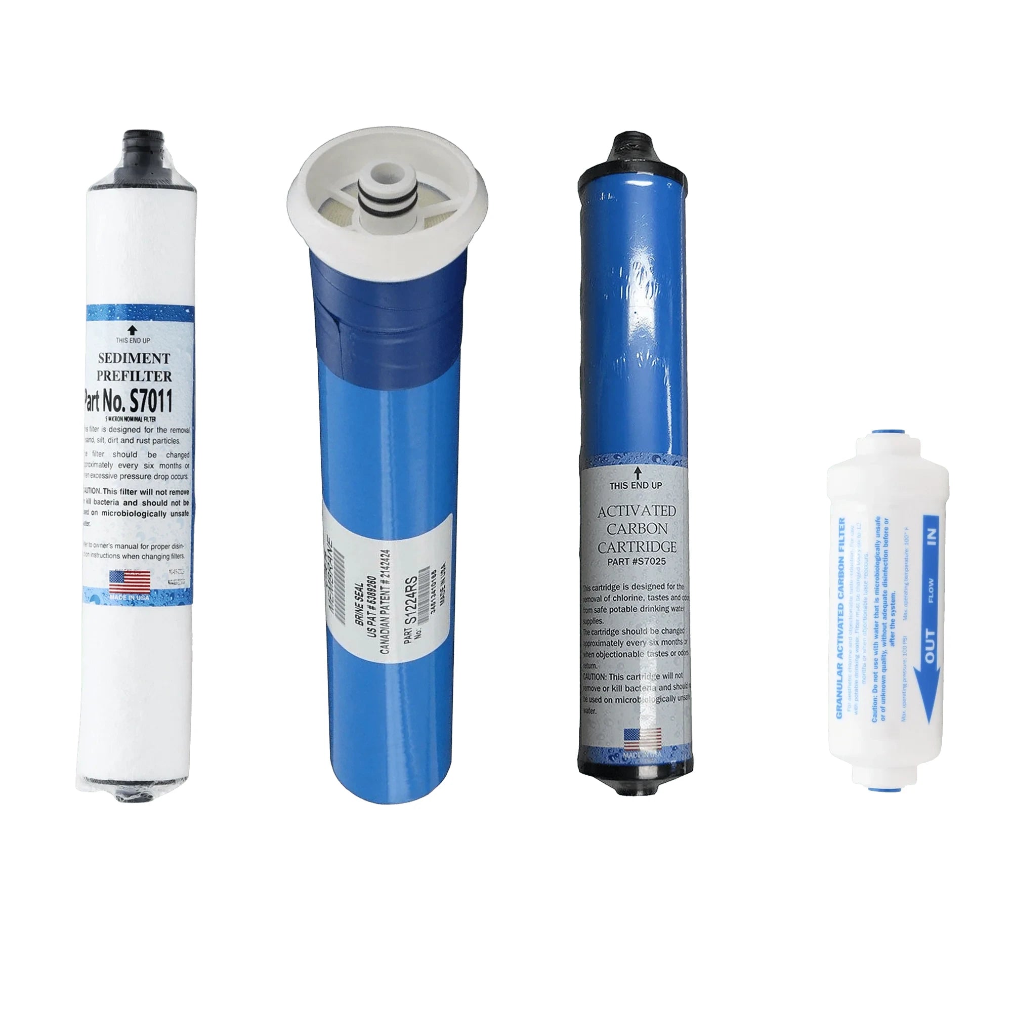 Microline CTA-14D reverse osmosis replacement filter kit with 14 GPD CTA membrane