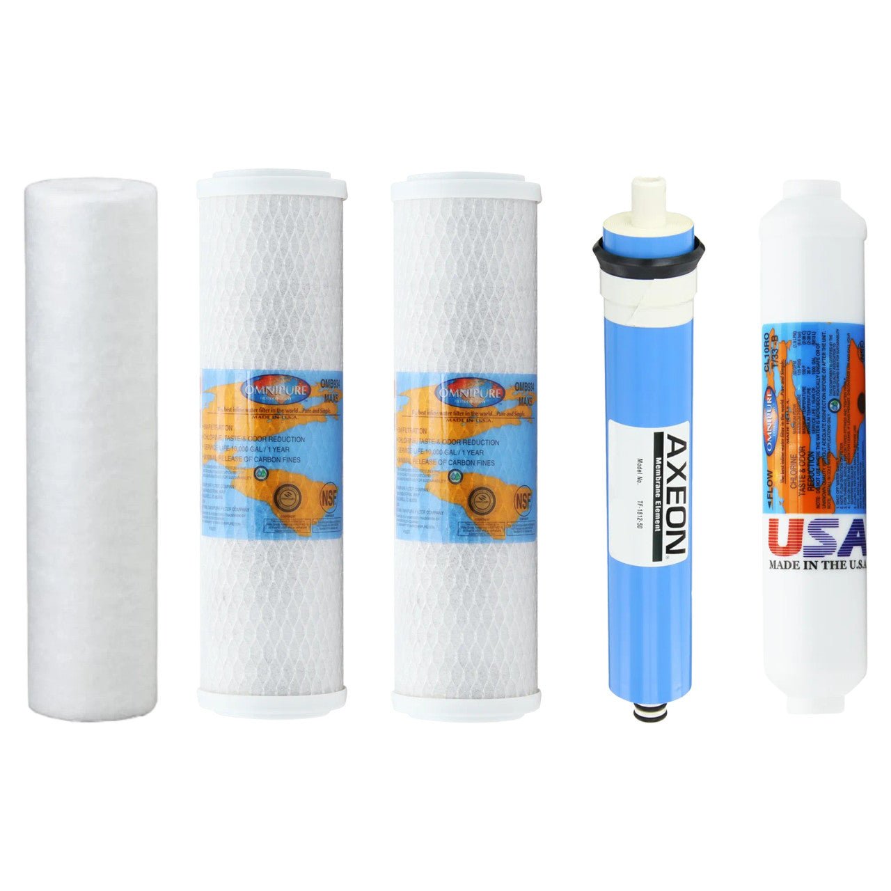 Proline Gold compatible YSM-PROGOLD RO replacement filter kit with reverse osmosis membrane