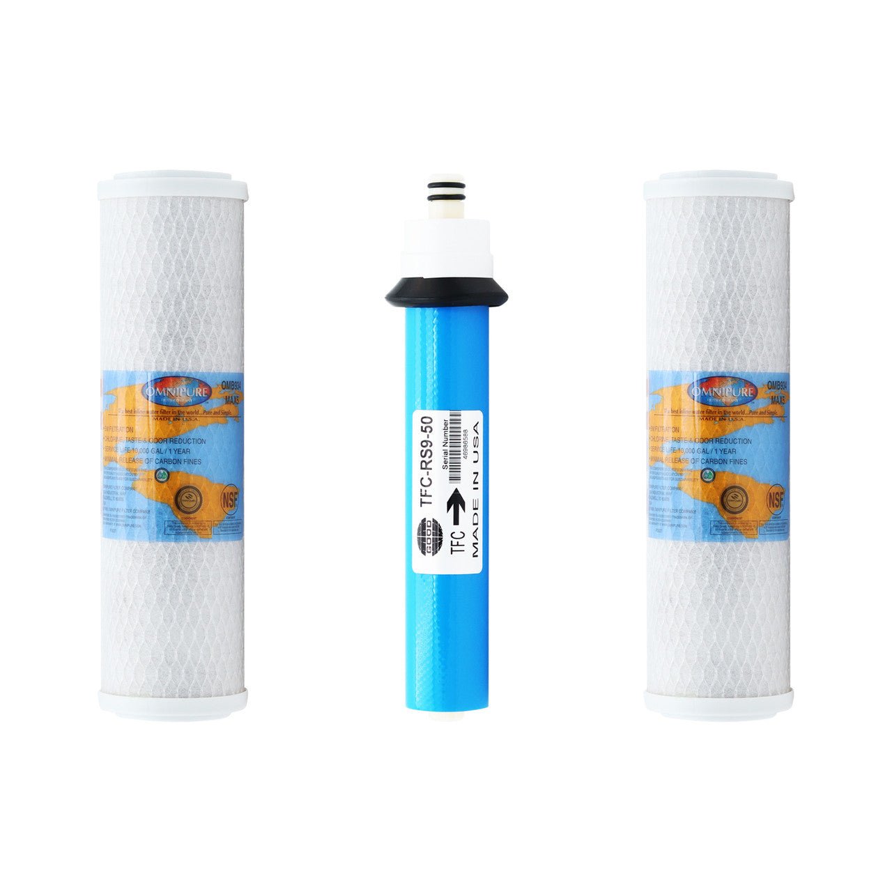 RainSoft UF50 compatible RO replacement filter kit with 50 GPD membrane