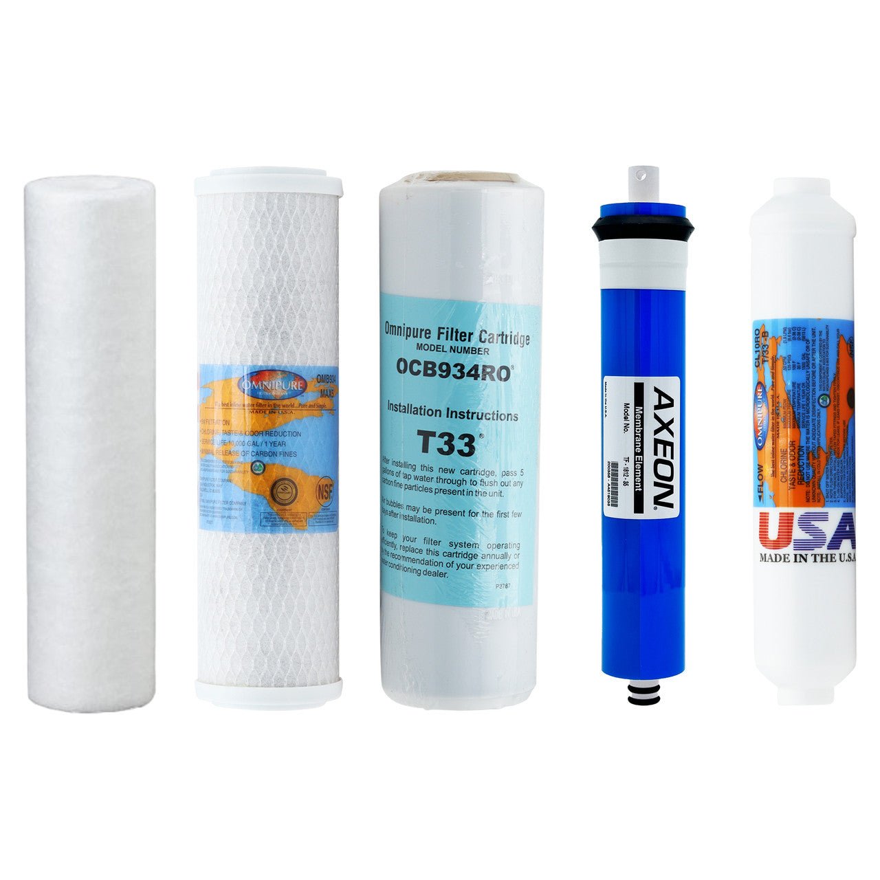 TGI GTS - 550 Compatible RO Filter Kit with RO Membrane YSM-TGIGTS550 - ESP Water