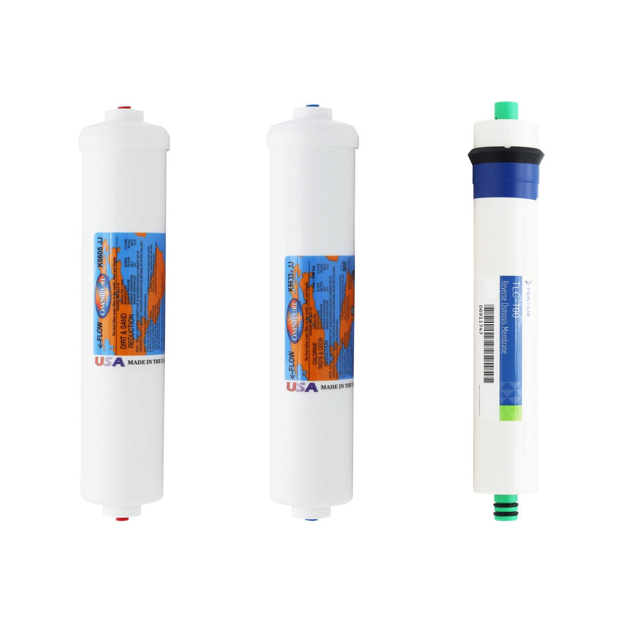 Vertex PWC-7000 replacement filter kit with reverse osmosis membrane included