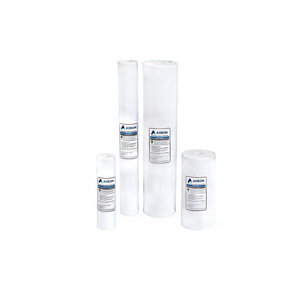 AXEON 200627 polypropylene sediment filter product view, 2.5 x 20 inches