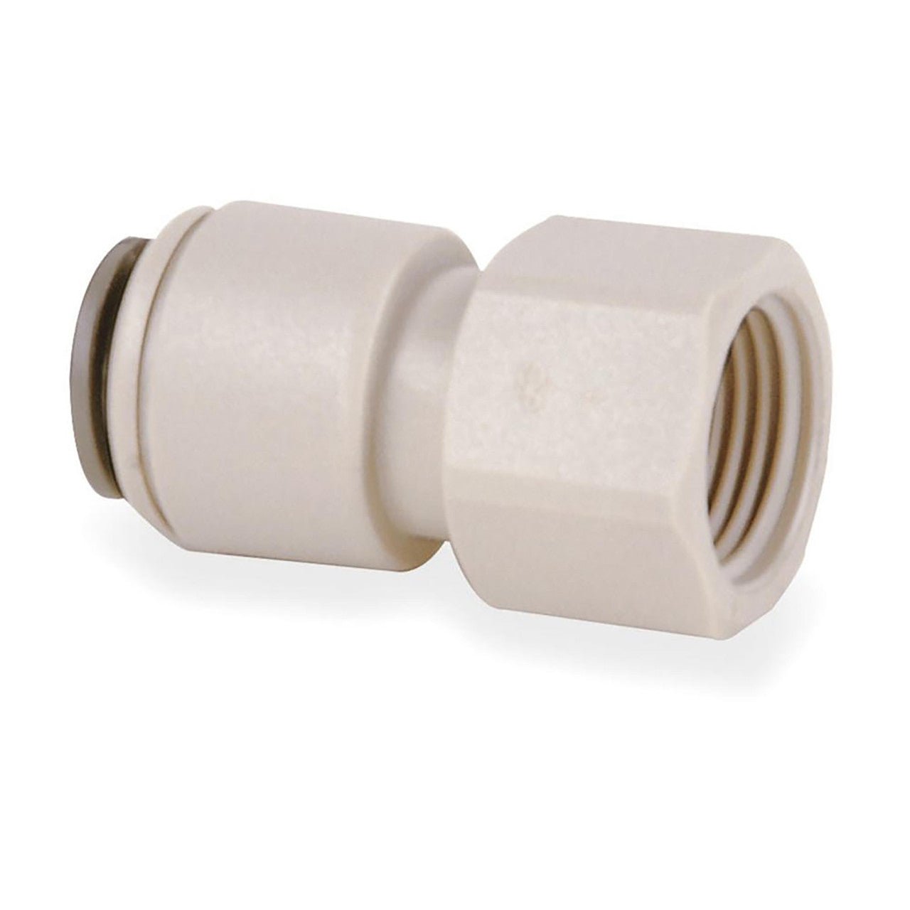 John Guest CI3208U7S faucet connector, 1/4-inch quick connect x 7/16-inch female thread